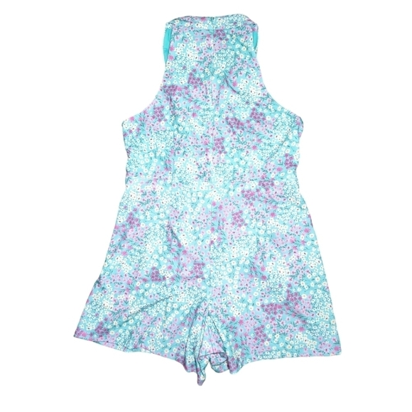 Bcbg Paris Floral Crossover Halter Romper Size XXL / 20 - Picture 10 of 10